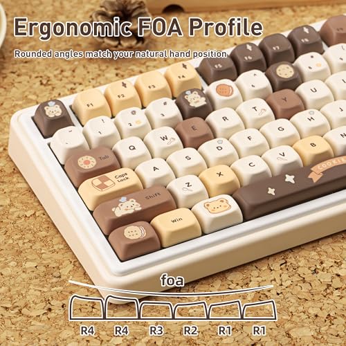 Touches mignonnes pour clavier mécanique MX anti-effacement et durables