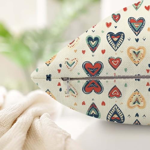 Housse coussin 50x50cm effet lin double sided printing durable