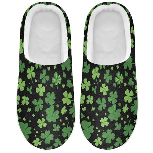 JUNZAN St Womens Cotton Slippers Warm Memory Foam Indoor Slippers for Hospital Birthday Presents 6-7