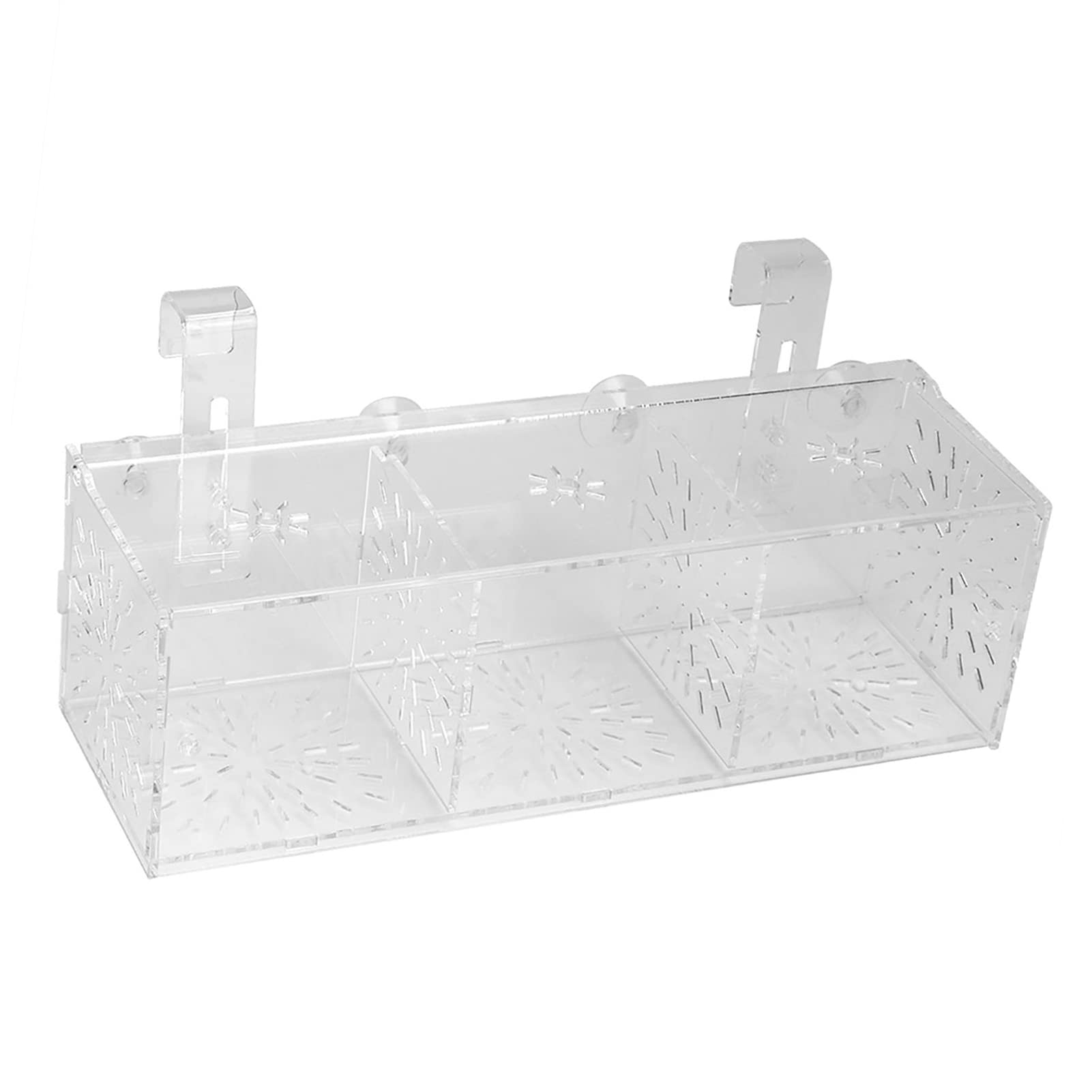 Akozon Fischzuchtbox, Transparentes Acryl-Aquarium für Panzeranemonen, Aquarienbrüterei, Inkubatorhalter, Züchter, Quarantäne, Zuchtisolationsbox (30 cm * 10 cm * 10 cm)
