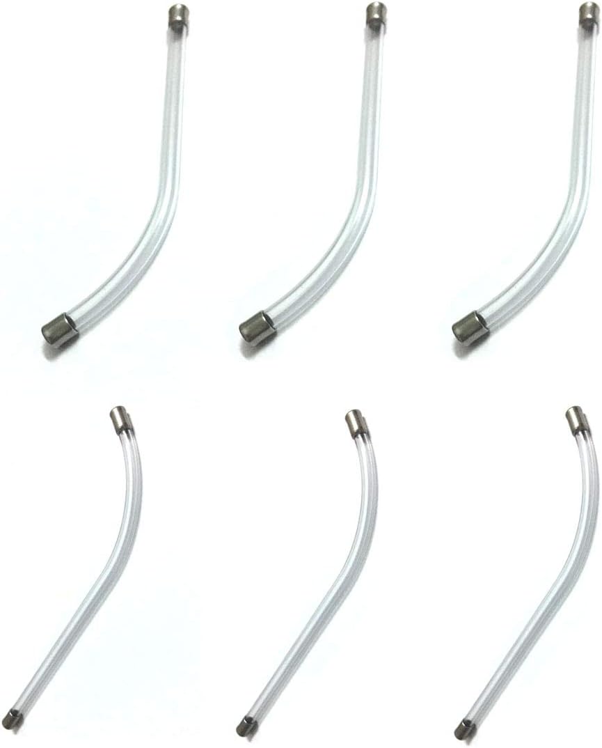 EZ FIT Clear Voice Tube Replacement for Encore,Tristar and SupraPlus,Intended for Plantronics Headsets Replacement Accessory Spare Parts VOICETUBES Clear