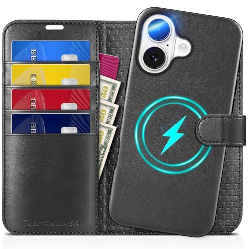 TUCCH iPhone 16 Ή P[X 蒠^ 2 in 1  ACtH[16蒠^ P[X O\ [RFIDubLO] J[h|Pbgt uX^h@\ Ռz Sʕی PU ӂ16Jo[ 2024N 