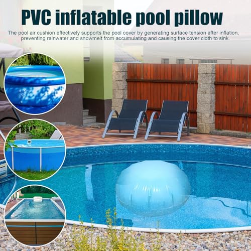 Coussin gonflable à air pour piscines hors-sol évitant l'accumulation d'eau - 8