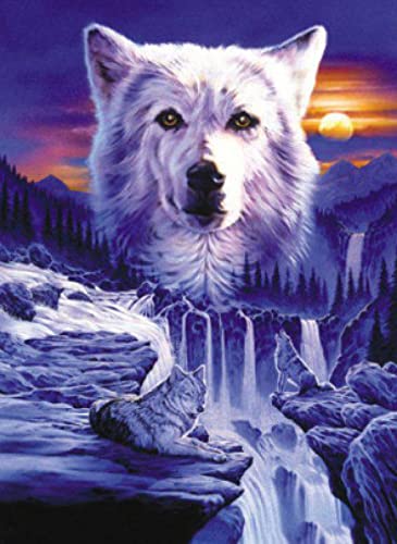Peinture au diamant loup pour sublimer la décoration de votre salon