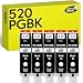 Produktbild Happy Printer 5 Druckerpatronen kompatibel mit Canon PGI-520 PGBK für Pixma IP3600 IP4600 IP4700 MP540 MP550 MP560 MP620 MP630 MP640 MP980 MP990 MX860 MX870