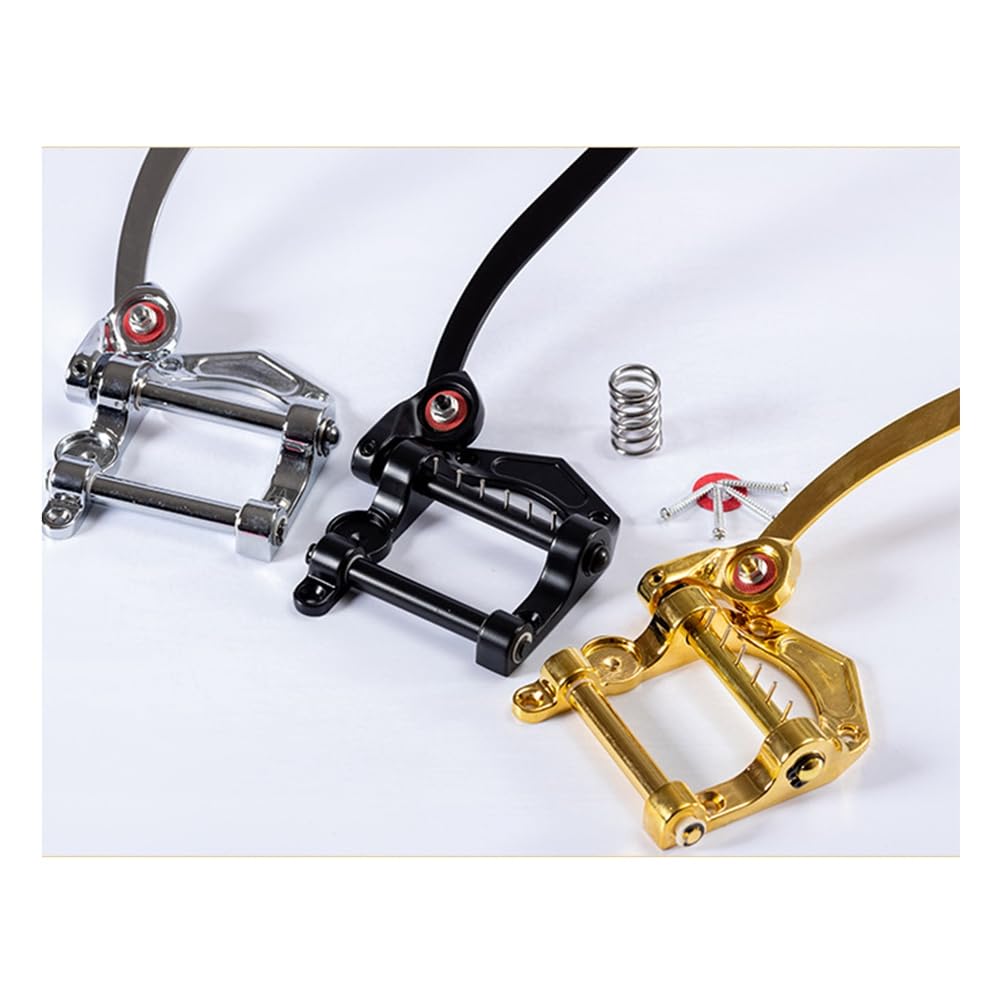 Pteanecay Guitar Tremolo Vibrato Bridge Tailpiece Archtop Compatible with SG ES335 LP Electric Guitar Universal (Black) Easy Install Easy to Use, 500439217A2