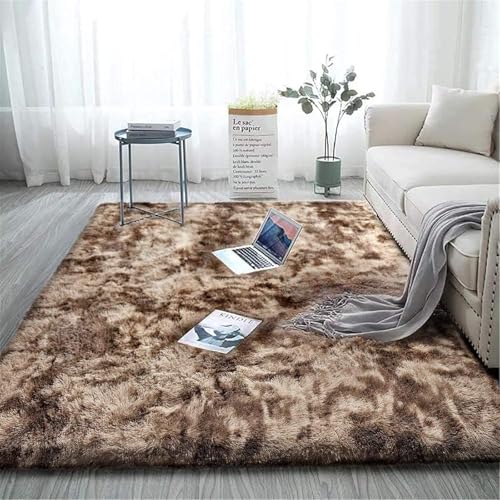 Image of Carpet for Living Room 5X7 FEET Modern Soft Shaggy Carpet Thick, Fluffy & 2 inch Pile Shag Rug for Your Kids Room, Bedroom & Livingroom (Beige A)