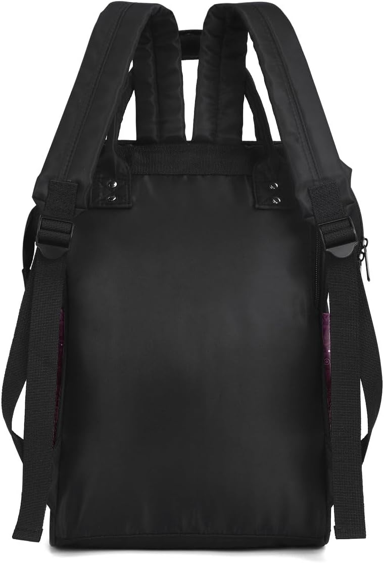 Sistabag - Travel Backpack, Laptop Bag - Backpack For Women - Personalized Duckbilled Backpack - Christmas Gifts For Women (Black Queen)