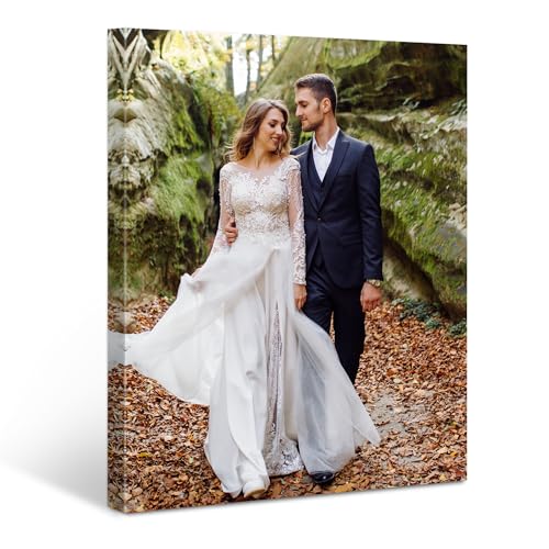 Tapuayts Custom Canvas Prints with Your Photos Framed Personalized Picture Gifts Photo Prints Canvas Wall Art for Bedroom Home Wall Decor (8" X 10")