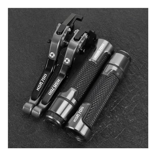 Brems und Kupplungshebel Kompatibel Mit Yamaha Für XSR700 ABS 2016-2022 2023 2024 Motorrad Bremse Kupplungshebel & Handbremse Lenker Griff Handgriffe(XSR700ABS 2016-2024-11)