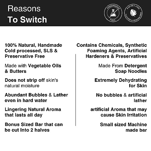 Image of Soulflower Sweet Rose Soap Handmade, 100% Pure, Natural & Cold processed Grade 1 BIS Standard Premium & Luxurious Soap with Essential Oils, Exotic Herbs & Aroma, 150g