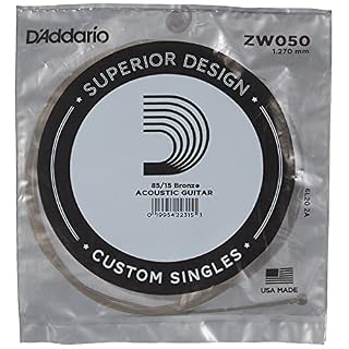 D’Addario ZW050 American Bronze 85/15 corde guitare acoustique 1.27mm - Les Beatles, Paul McCartney, John Lennon, RIngo Starr, George Harrison