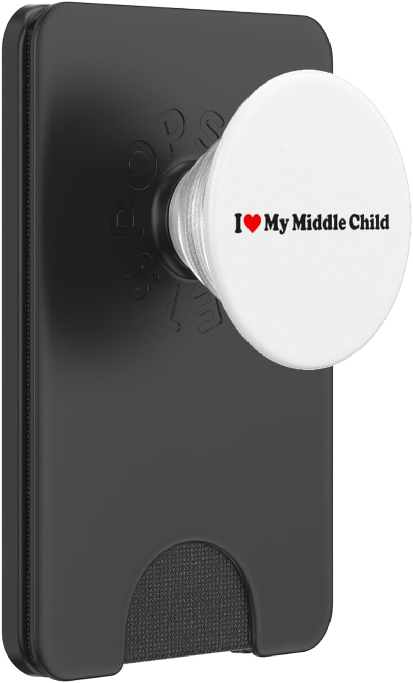 I Heart My Middle-Child PopSockets PopWallet for MagSafe