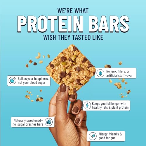 Image of YES Nut Bars - Soft Chewy Healthy Snack Bars (Dark Chocolate Chip, 6 count) | Made with Organic Maple Syrup - Vegan, Paleo, Gluten Free, No Refined Sugar, Dairy Free, Plant Based Protein, Low Sugar