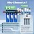 Whole House Water Filter System, Extra 2 Sets Filter, 3 Stage Home Water Filtration System Reduces Chlorine, Sediment, Odor for Healthier Skin, with 2 Valves, 3/4" Ports, for 1-2 Year Use