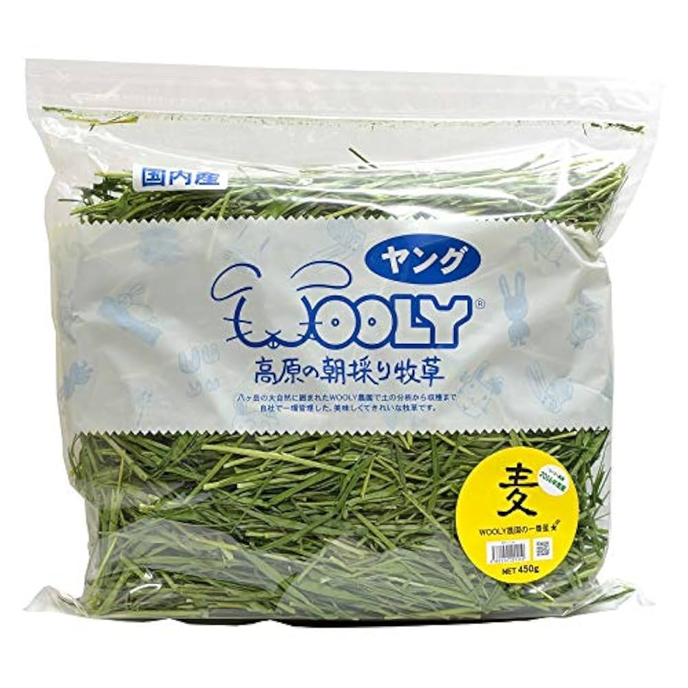 2024高原の朝採り牧草「麦」ヤング 450g 3袋セット Amazon.co.jp: 【ウーリー】 高原の朝採り牧草「麦」ヤング 450g
