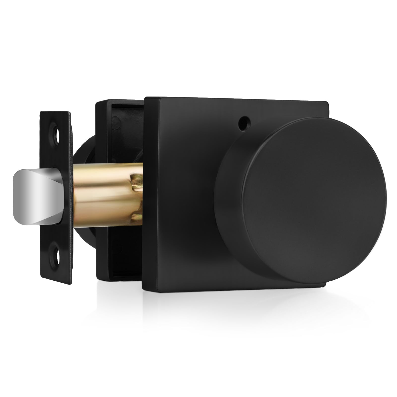 Brushed Gold Door Knobs - 6 Pack Privacy Knobs -9 Brushed Gold Door Knobs - 6 Pack Privacy Knobs -9