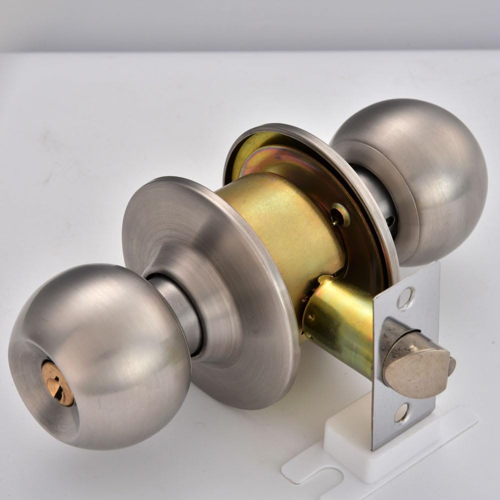 High Security American Standard Stainless Steel Door Tubular Lever Knob Room Door Lock Locks for Bedroom Living Room Bathroom (Door Thickness 35-50mm) (Matt Finish) (Pack of 1) (B0CBWWYG7L) Amazon Price History, Amazon Price Tracker