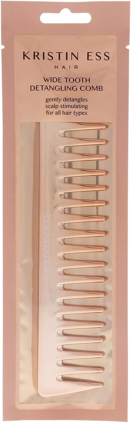 Kristin Ess Wide Tooth Detangling Comb I0115297 Rose Gold