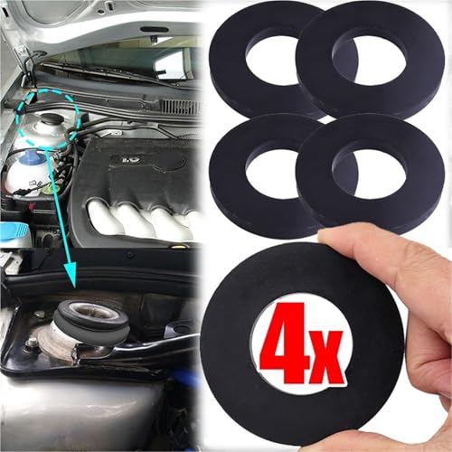 Amortisseurs pour auto en caoutchouc jaune | Kit de 2 supports universels de jambe de force
