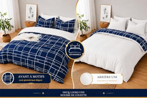 Housse de couette de qualité supérieure anti-plis et facile à laver