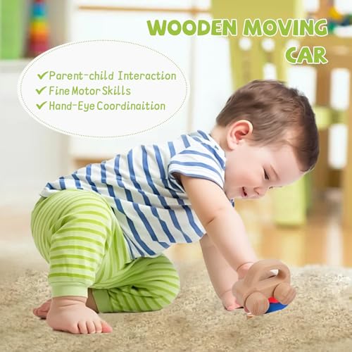 Image of Adena Montessori 6 in 1 Sensory Play Kit 7-12 Months Baby | Made for newborns to build motor skills & hand-eye coordination, it brings diverse sensory play with smooth wooden toys.