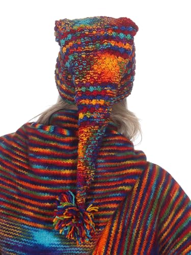 Kunst und Magie Regenbogen Zipfelmütze Schurwolle Unisex – Bild 3