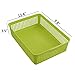 Cand 6 Packs Plastic A4 Paper Storage Baskte Tray for File, Paper, Letter, Green & Blue
