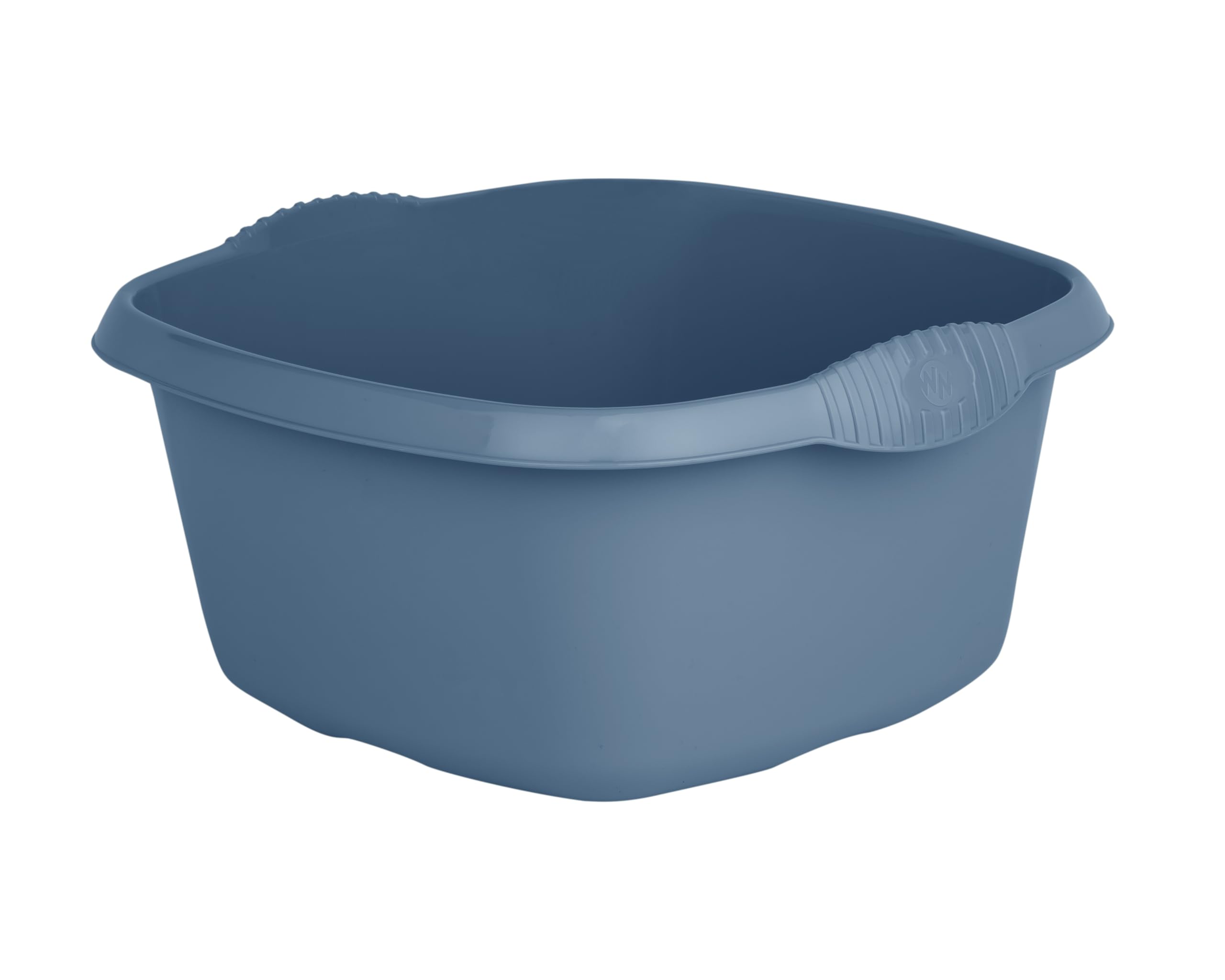 M1ss Navy Blue 32Cm Square Washing Up Bowl High Grade Plastic Square Bowl Easy To Maintain 9L Litres Capacity Kitchen Sink, Basin Mixing, Washing Up Bowl Tidy Organizer