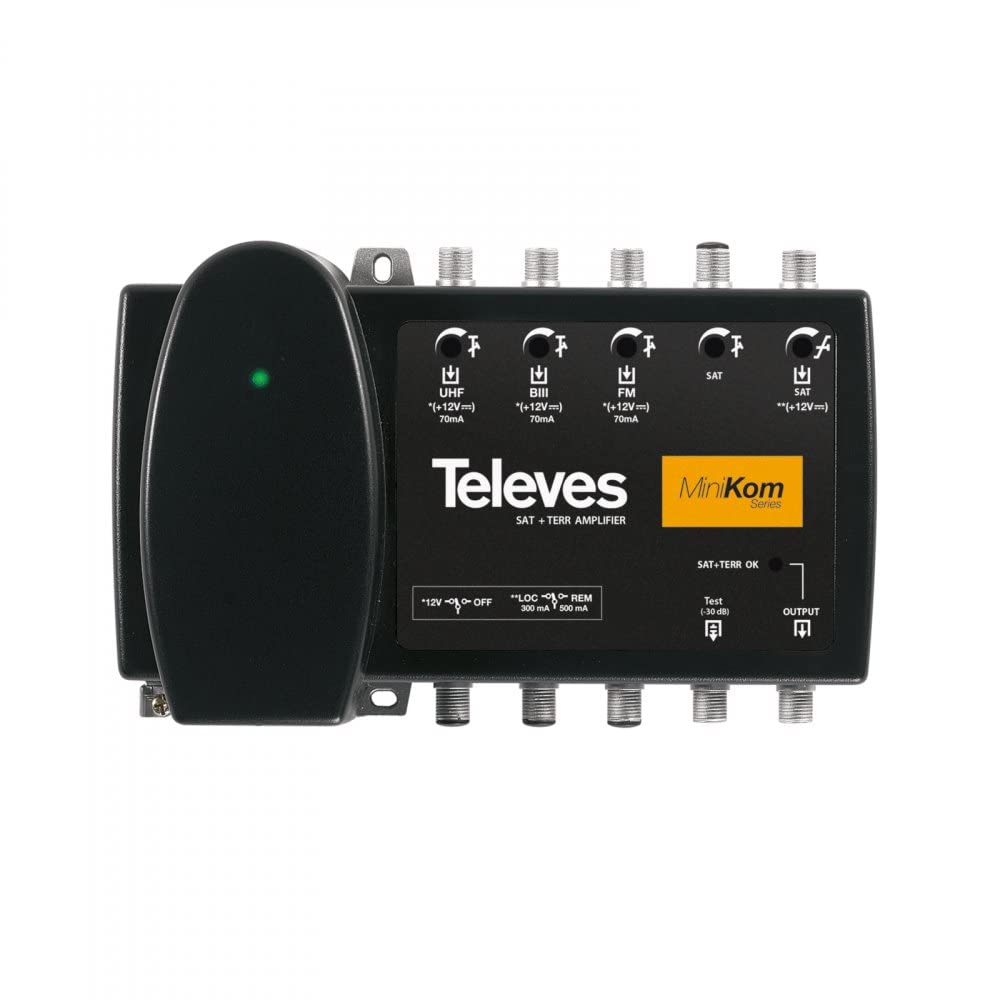 Central AMPLIFICADORA TV+SATELITE 4e/1s TELEVES 539620. PREPARADA para EL Nuevo DIVIDENDO con RECHAZO DE LA 5G