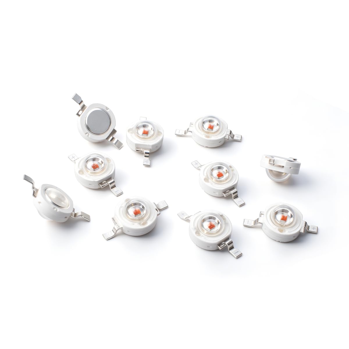Innfeeltech 10 Pcs High Power Led Chip, 1W Yellow Blub Lamp Beads DC 2.0-2.2V, 590-592nm