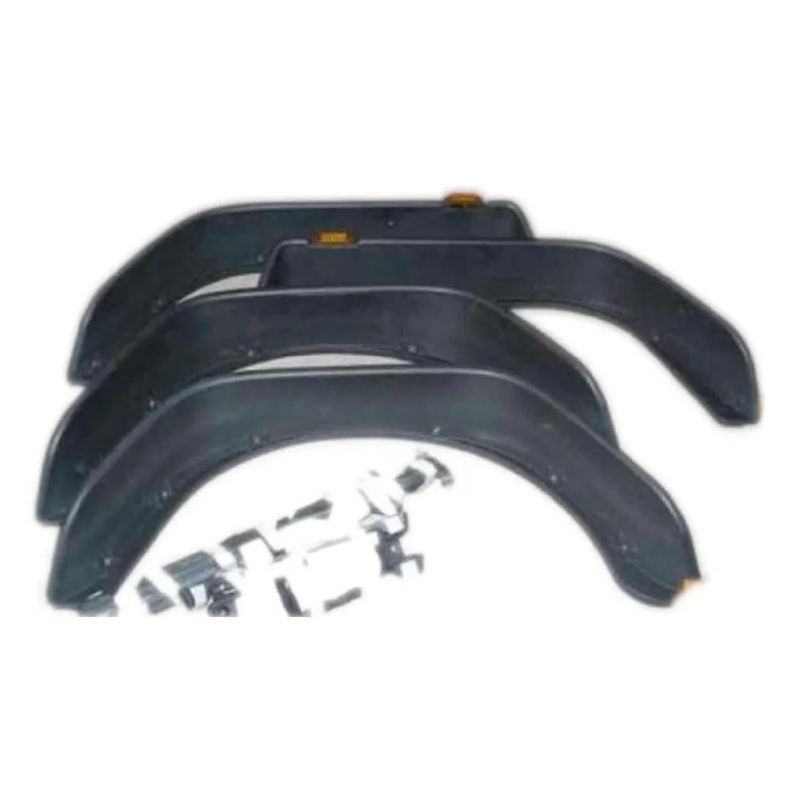 Kit élargisseurs d'ailes ABS J094, 4 élargisseurs avant et arrière, Compatible pour Jeep W/Rangler J/K, sourcils de roue d'avion avec éclairage LED ambre