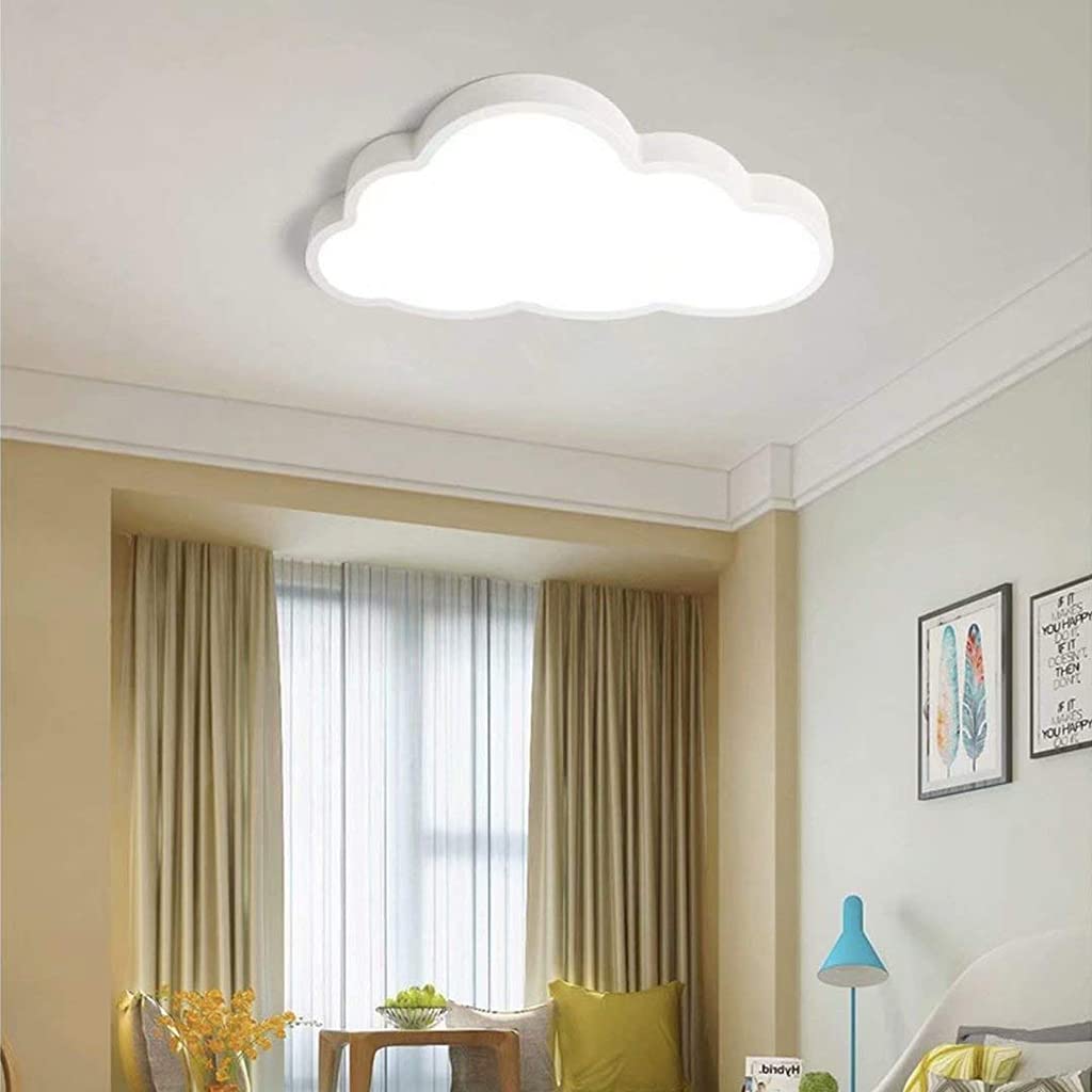 Kinder Deckenleuchte Ultradünne 36W LED Deckenlampe Dimming Mit Fernbedienung Wohnzimmer Lampe Weiß Wolken Beleuchtung Acryl Kinderzimmer Jungen Mädchen Schlafzimmer Esszimmer Studie Hängelampe