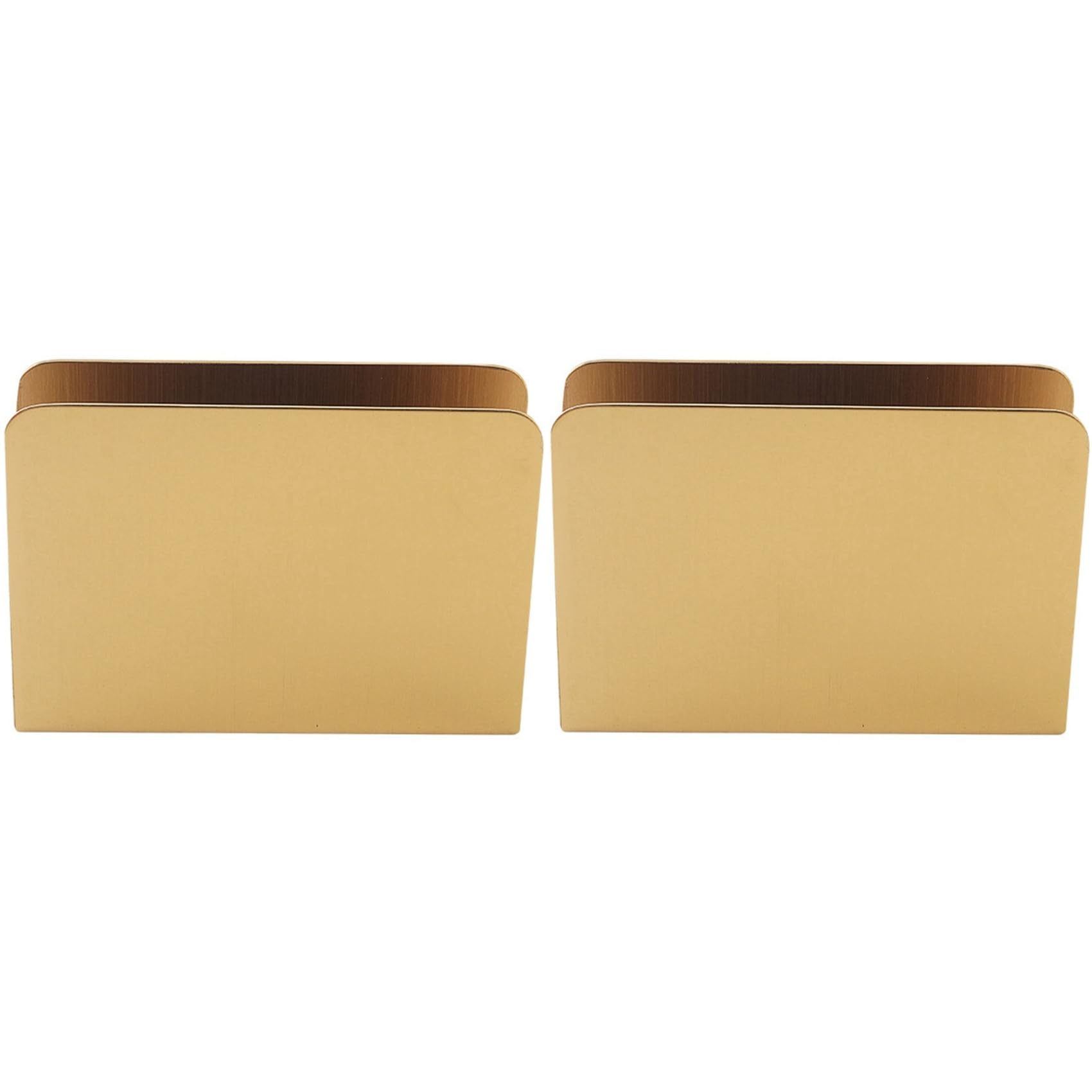 Hndhbfgrt 2X Gilded Napkin Holder Iron Art Gold Vertical Tissue Box Tissues Storage Holders Hotel Restaurant Desktop Decorate