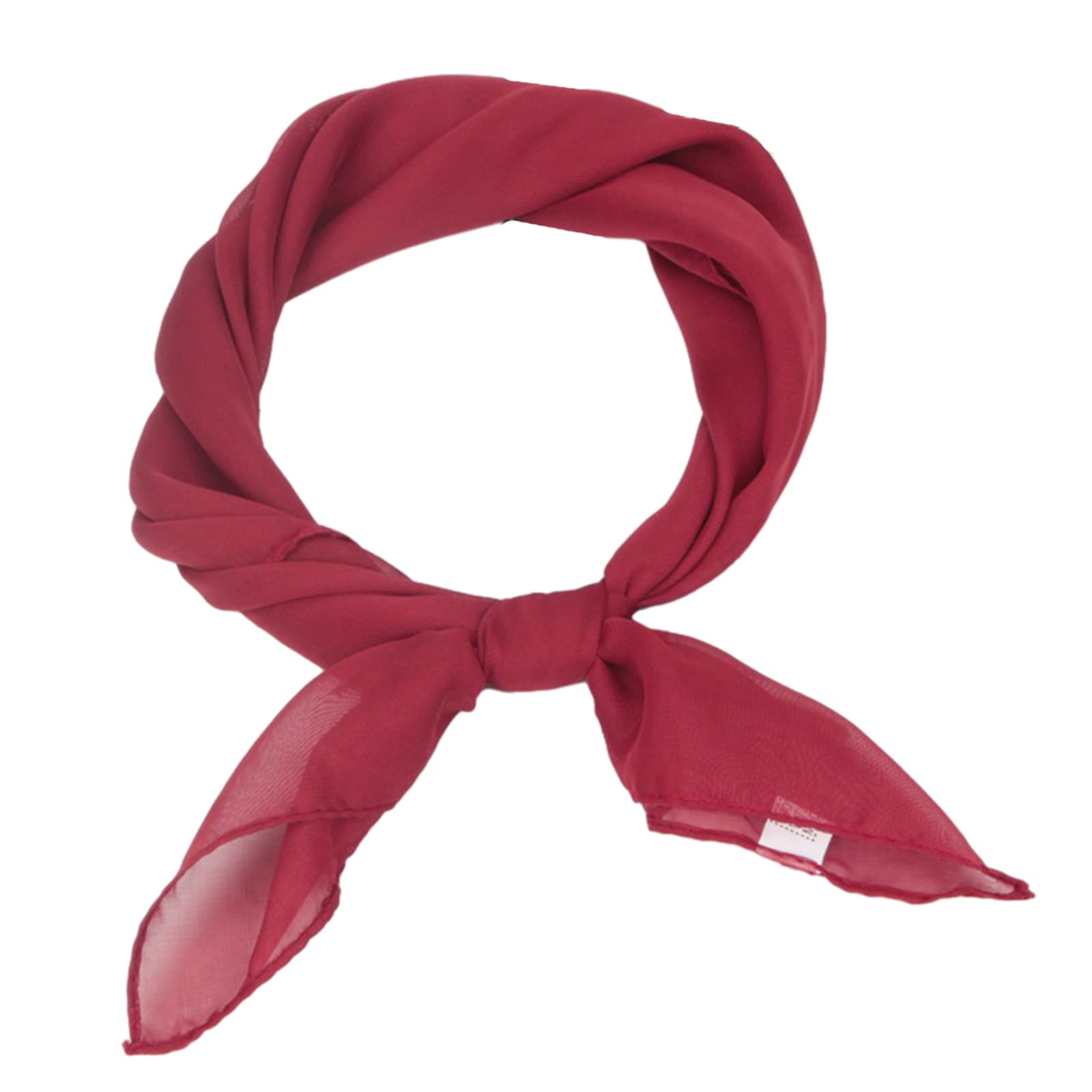 Yazhuq 1950s Scarf Square Ribbon Neck Scarf Square Handkerchief Retro Hair Tie for Women 50s Sheer HeadScarf