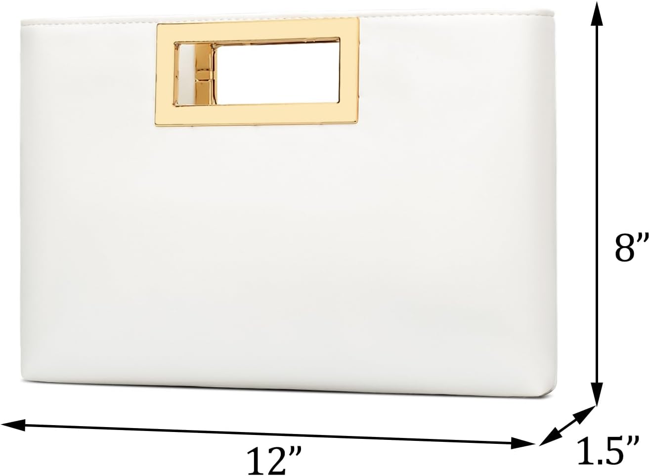 KKXIU Clutch Purse for Women Vegan Leather Evening Bag Formal Handbag for Wedding Party Prom Bridal - Image 6