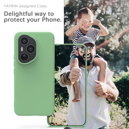 Coque silicone Honor 400 Pro YATWIN vert menthe antichoc - 2