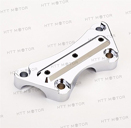 HTTMT H2314-1- Anti-Slip Handlebar 1PC 1 inch 25mm top clamp Compatible with 1997 & up Harley Touring Chrome