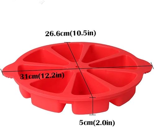 Miniatura 7 de Molde de silicona triangular para hornear pan de maíz antiadherente para pastel de 8 cavidades, perfecto para brownies, magdalenas, cupcakes, jabón,