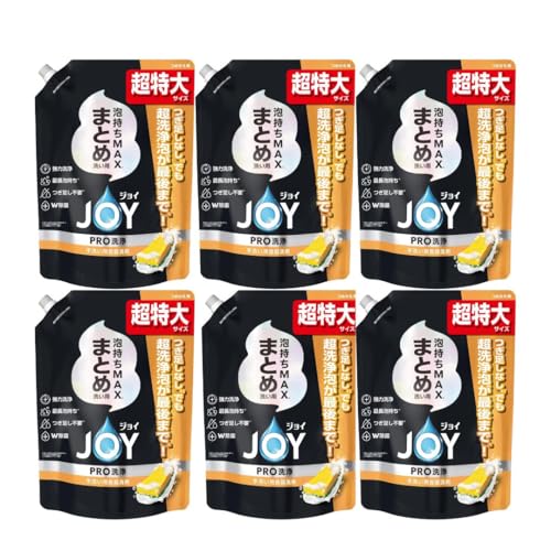 【強力洗浄】ジョイ PRO洗浄 食器用洗剤 まとめ洗い用 詰め替え 超特大 920mL (920ml×6個)