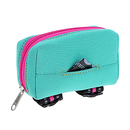 Image of DOOG Walkie Pouch, 20 Pre-Loaded Doggy Waste Bags, Easily Clips On Leashes, Keep Hands Free (Neoprene), Rin Tin Tin