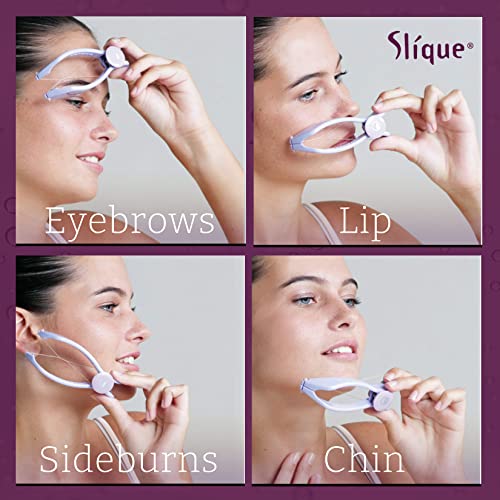 Slique Facial Hair Removal For Women | Chin Hair Removal | Remove Upper Lip Hair | Women Spring Epilator Threading Facial Hair Remover | Hair Removal Kit For Women Spring | Threading Hair Removal Tool #TOP2