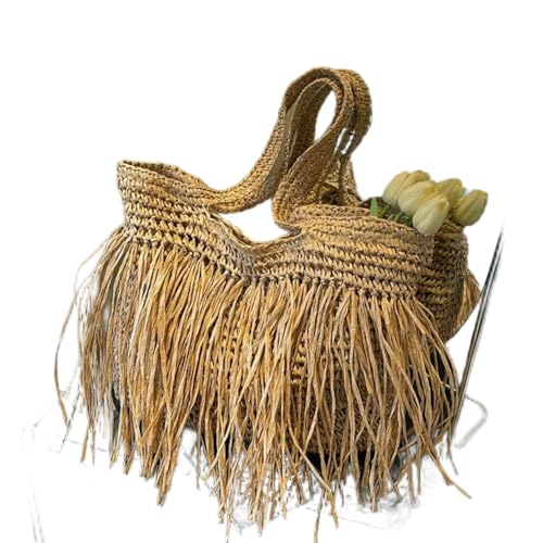 Sac à main décontracté à franges tissé contre le désordre des grands sacs de plage
