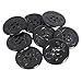 Nylon - 2 Hole - Pea Coat Button with Step Back - Black - 40Line