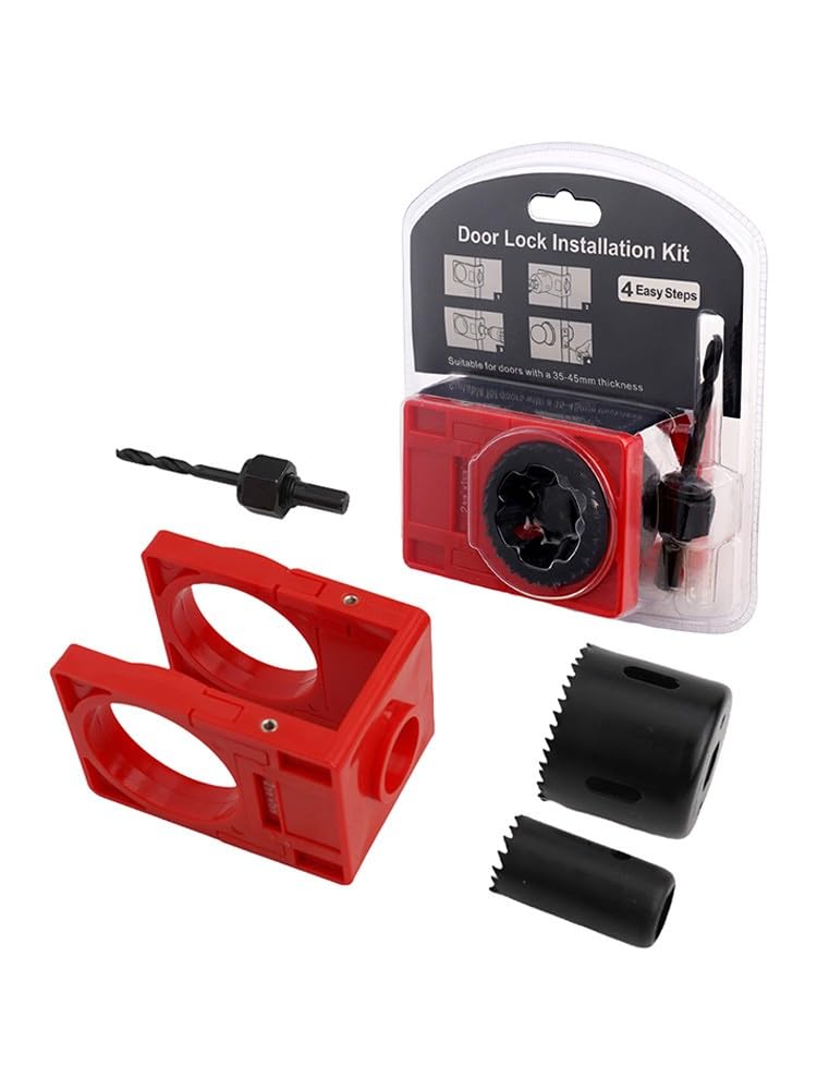 Gabarit de perçage en acier au carbone pour serrure de porte en bois SPORTARC de 35-45 mm