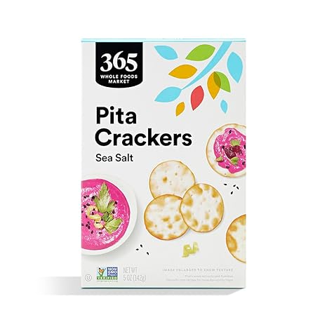 365 by Whole Foods Market, Cracker Pita Sea Salt, 5 Ounce