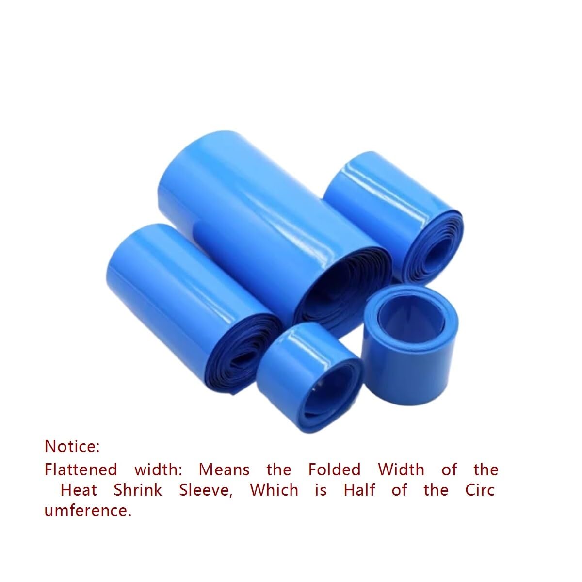 JWOO Guaina di Riparazione Guaina termorestringente in PVC Blu for Riparare la Copertura 1 kg(480mm*4.40meter)