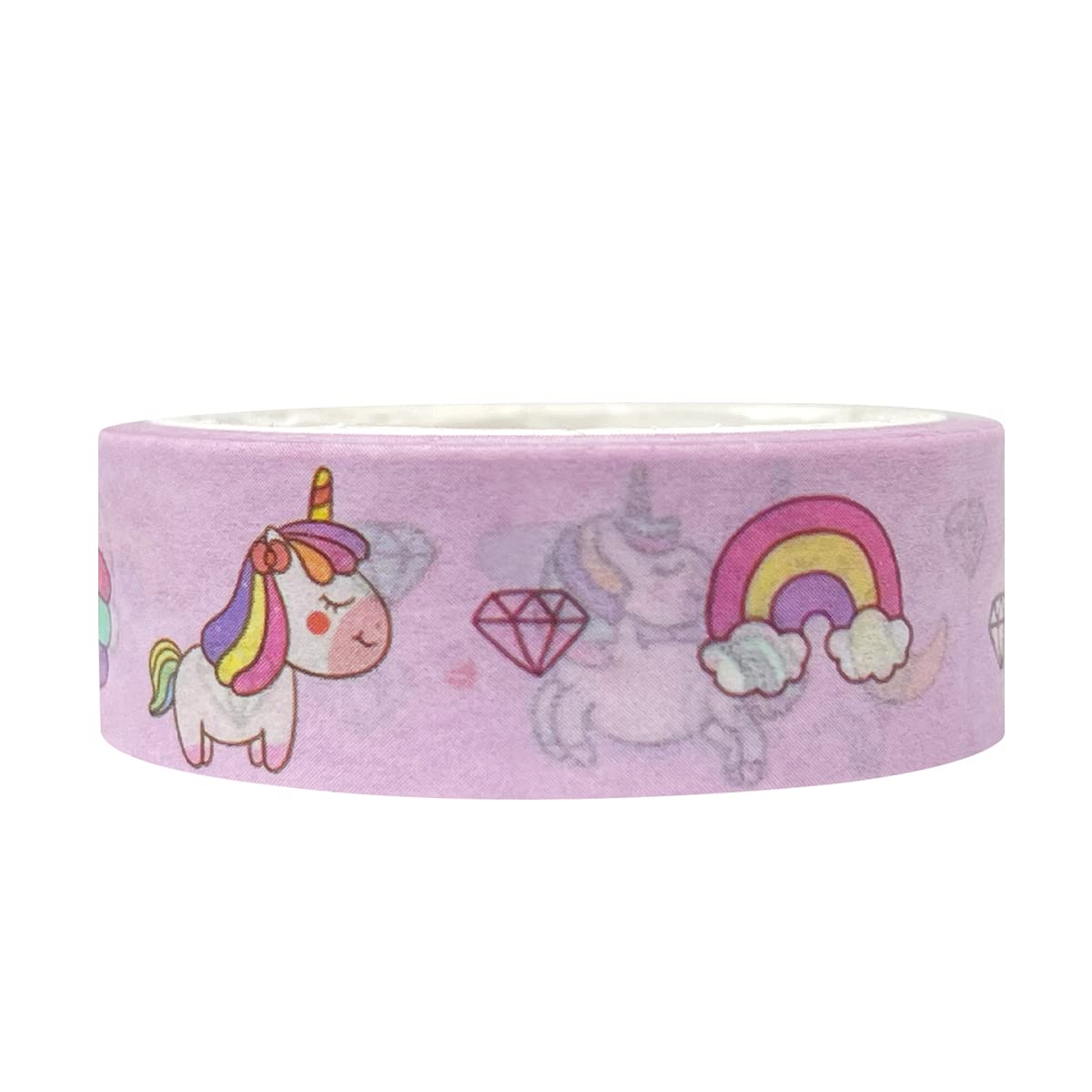 allydrew Washi Masking Tape, 15mm x 5M, Unicorns & Rainbows
