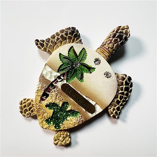 Imán decorativo tortuga Hawaii Beach USA para refrigerador miniatura 3
