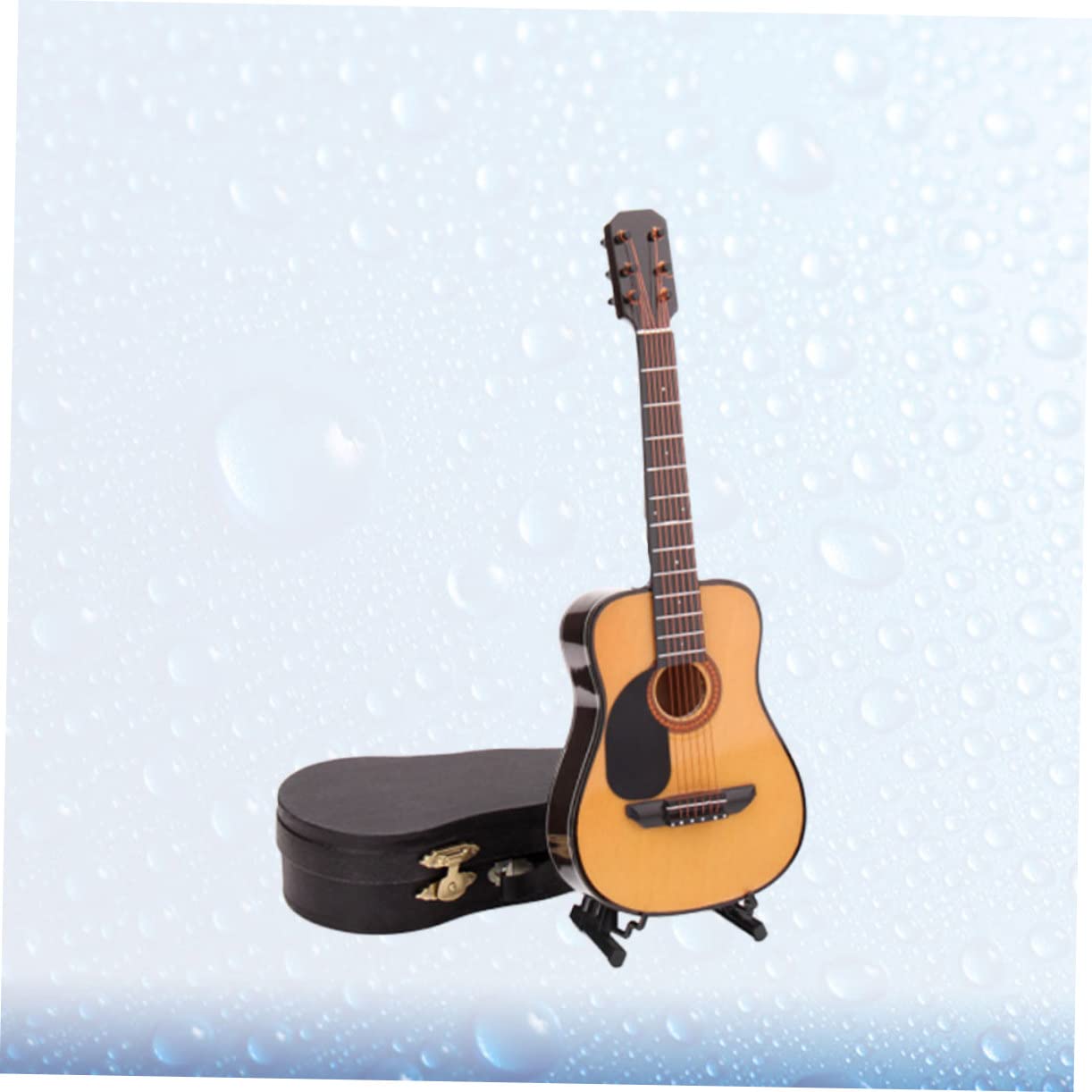 CORHAD 13cm Mini Guitar Model Ornament and Girls Guitar Toy Rock Band Musical Instrument Decor